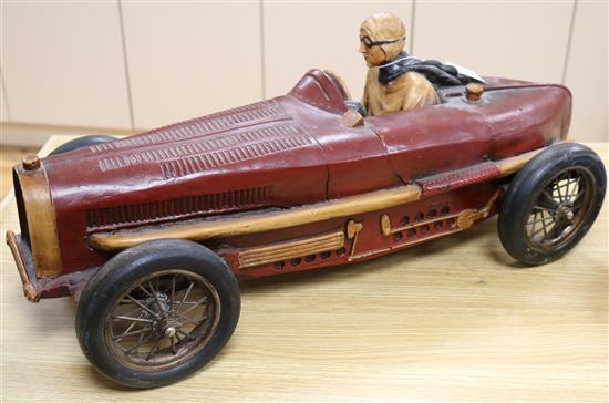 A composition racing car length 73cm